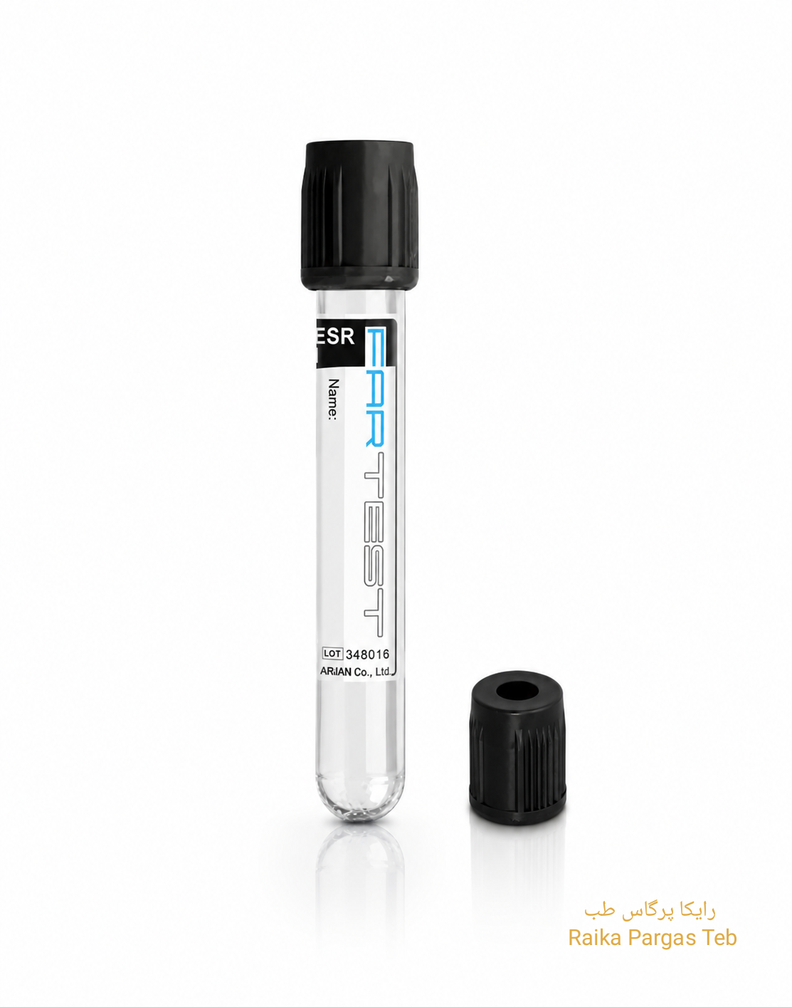 لوله وکیوم خونگیری (ESR) سدیمان دستی 3/8% 1/6ml 13*75 فرزانه آرمان