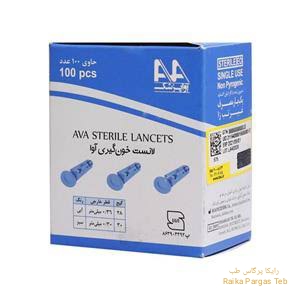 لانست چهار پر خونگیری آوا بسته 100 عددی برای دستگاه قند خون
